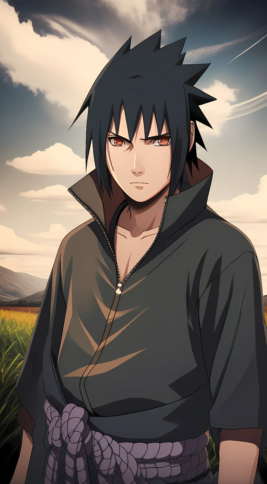 ai character: Sasuke Uchiha  background