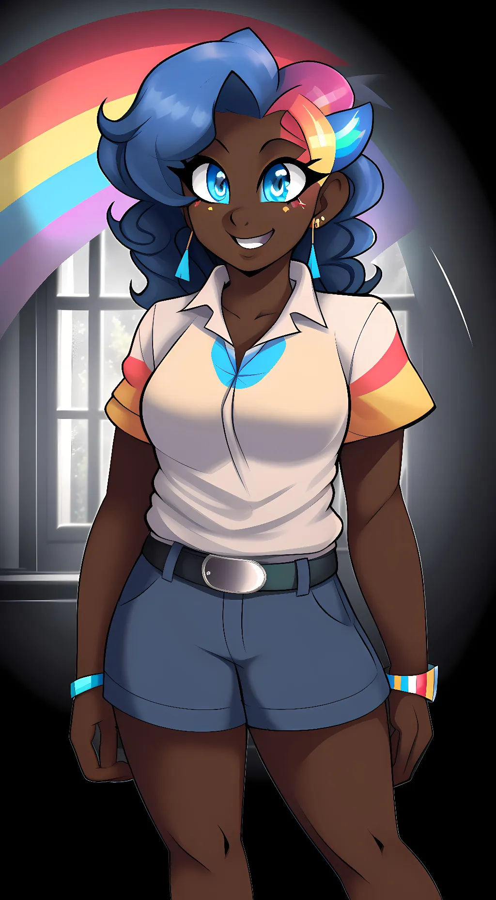 ai character: Ashley  background