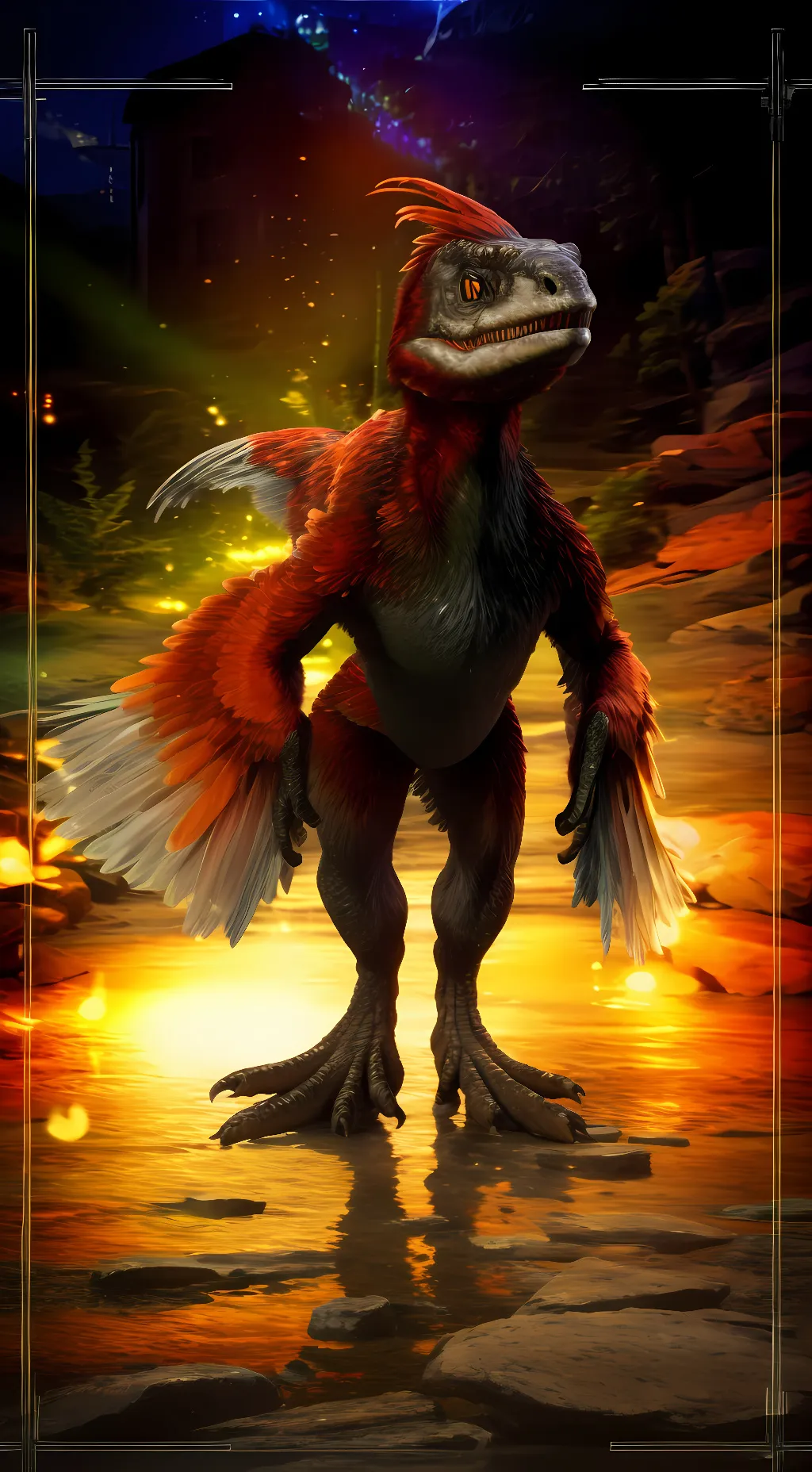 ai character: Pyro background