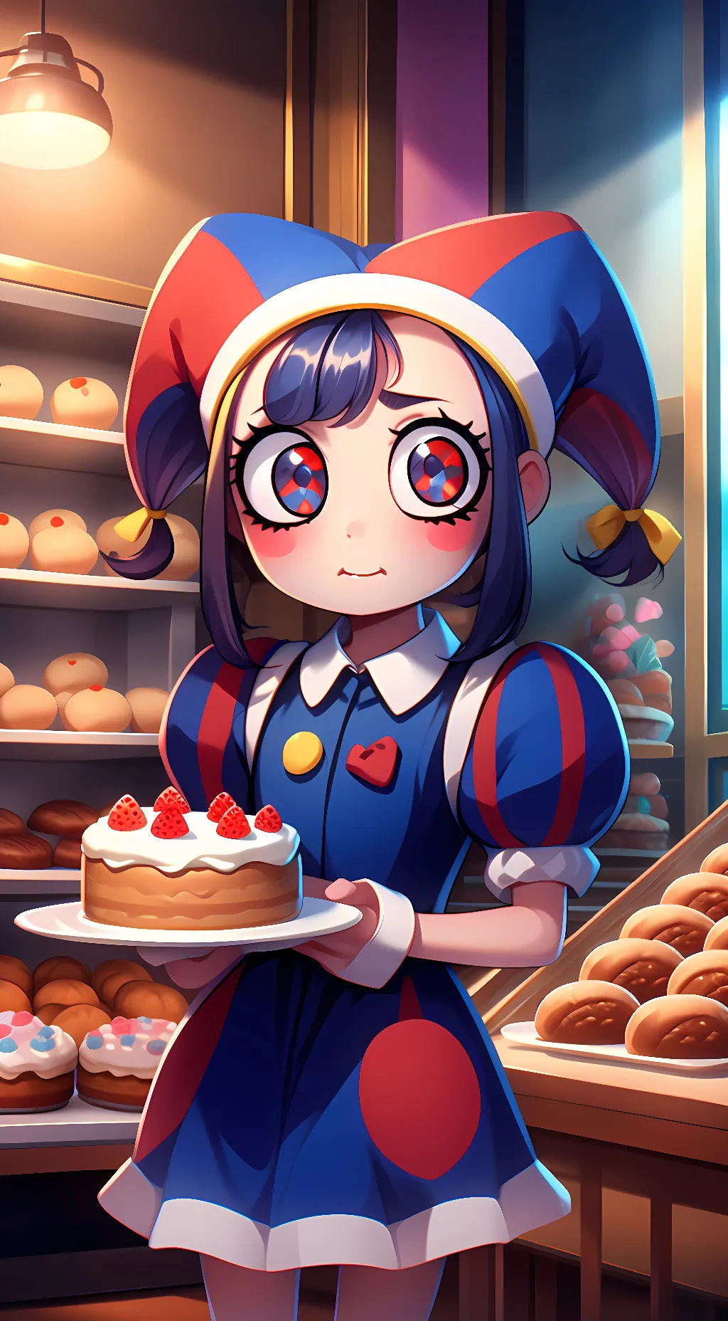 ai character: Patty Gingerbread  background