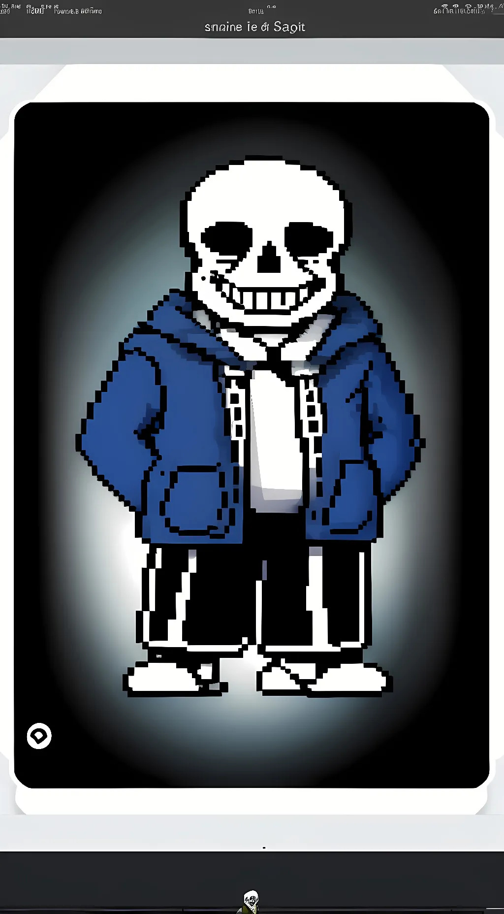 ai character: Sans background