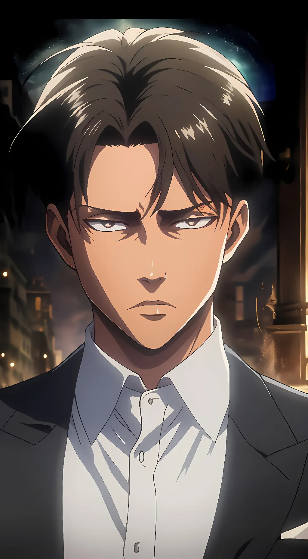 ai character: Levi  background