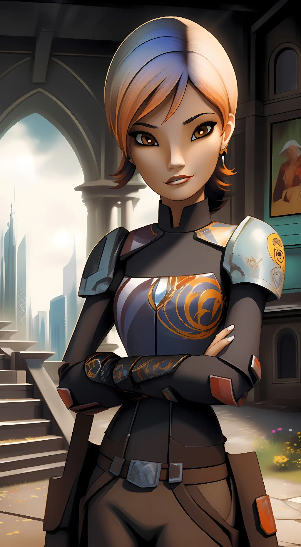 ai character: Sabine Wren  background