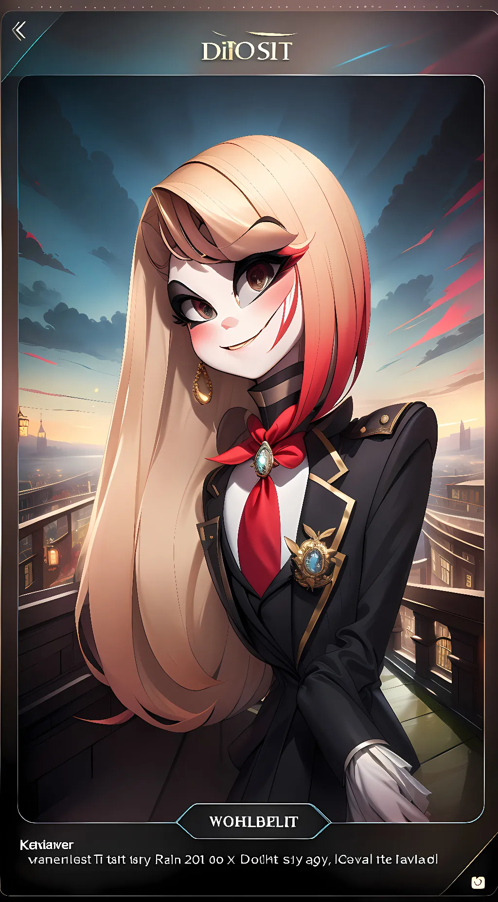 ai character: crystal(oc) background