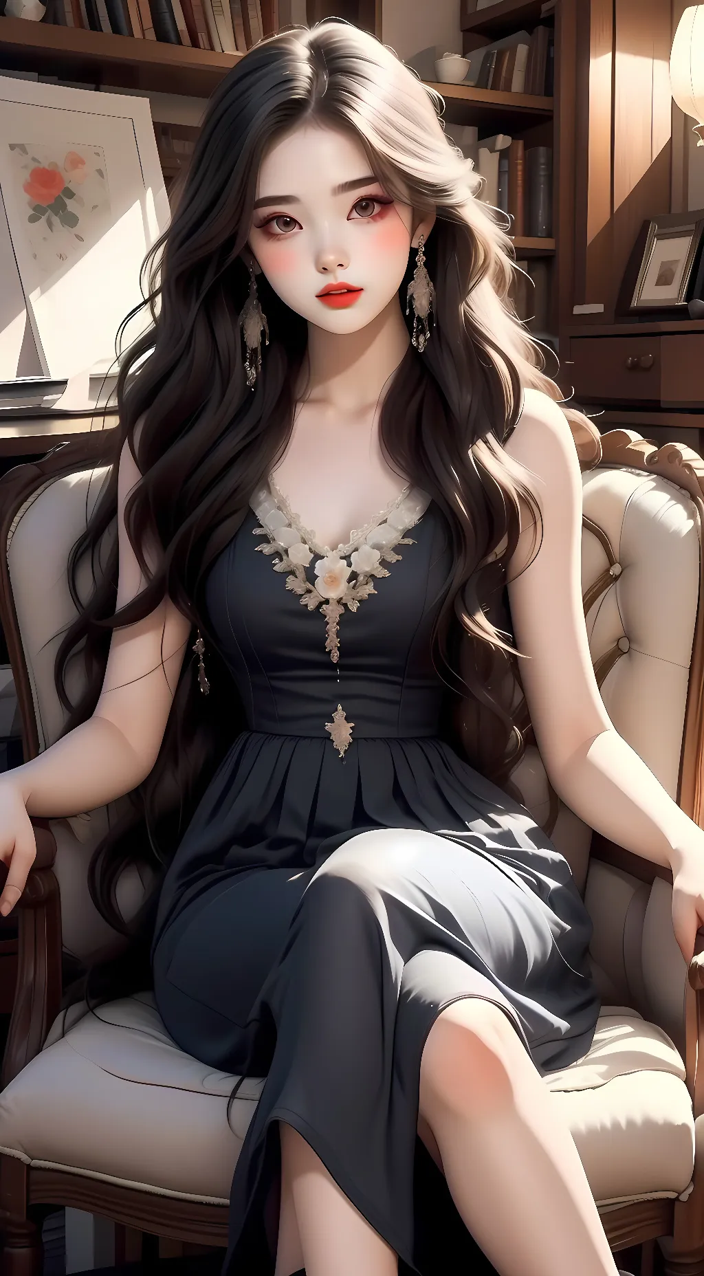 ai character: Elaina Smith  background