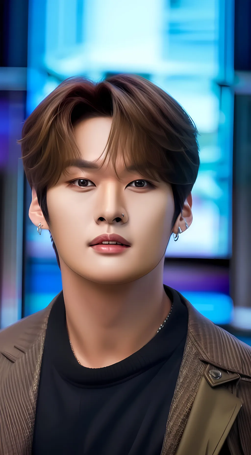 ai character: Minho (SKZ) background