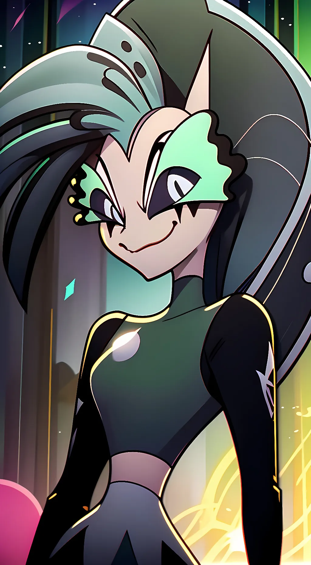 ai character: Glitz background