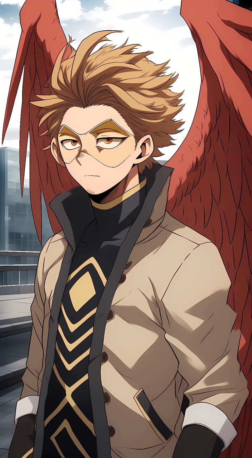 ai character: Keigo Takami  background