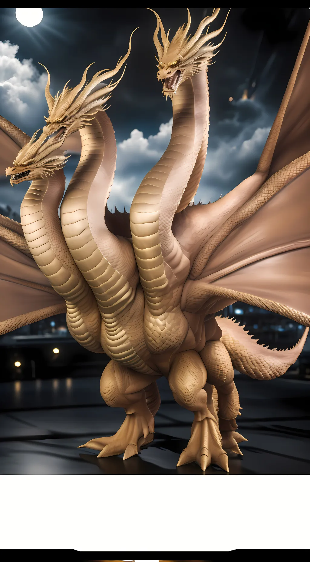ai character: Ghidorah background