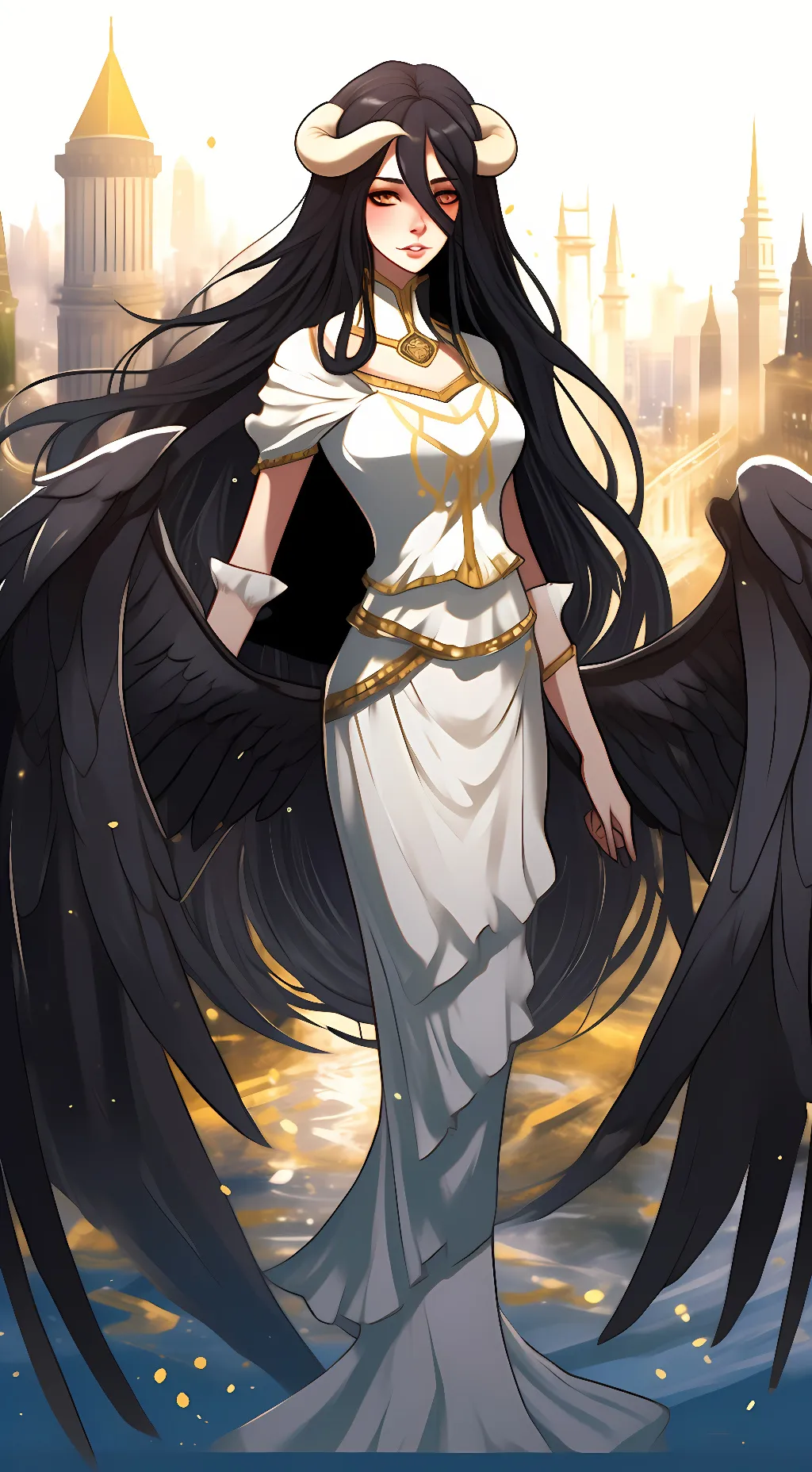 ai character: Albedo  background