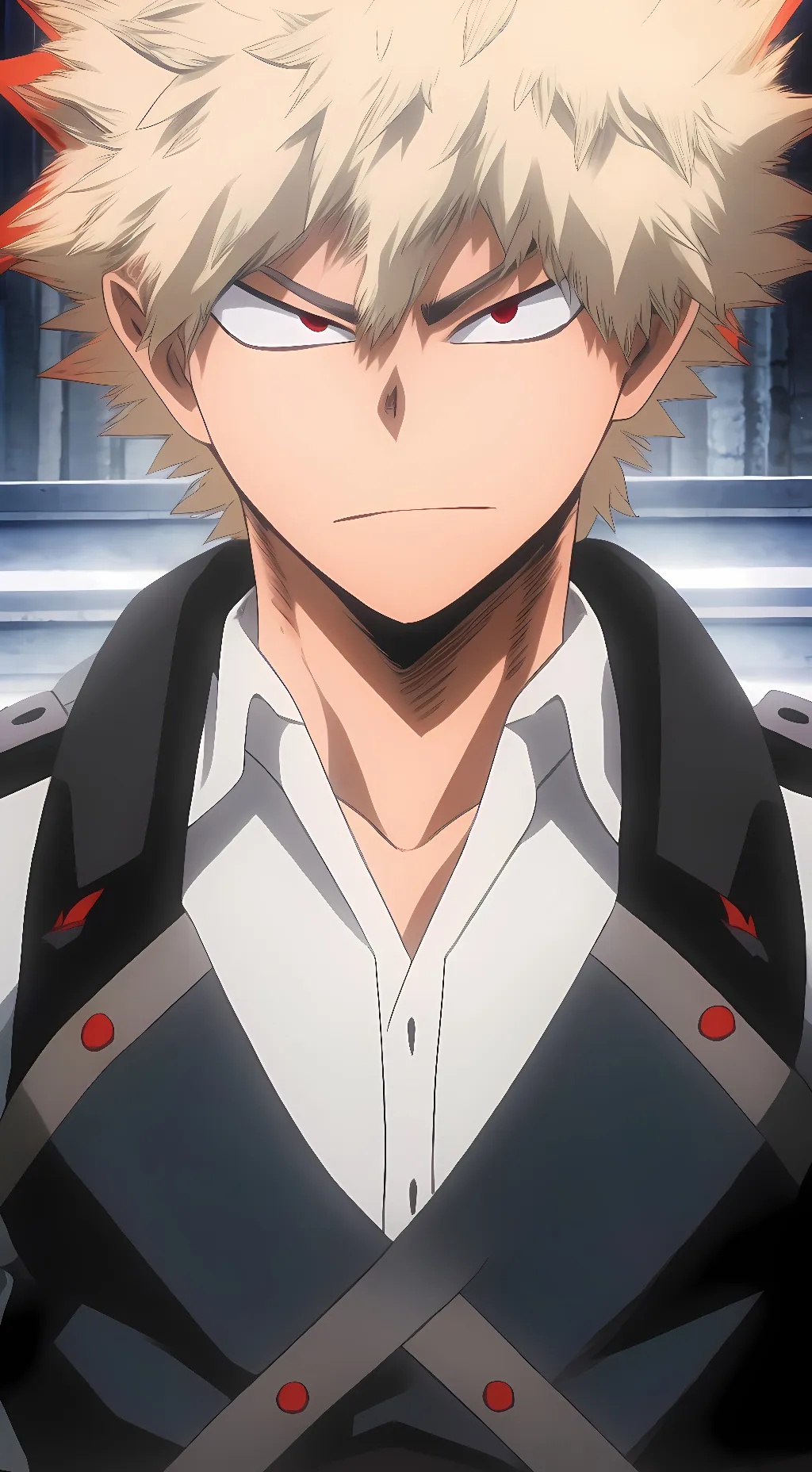 ai character: Katsuki Bakugo background