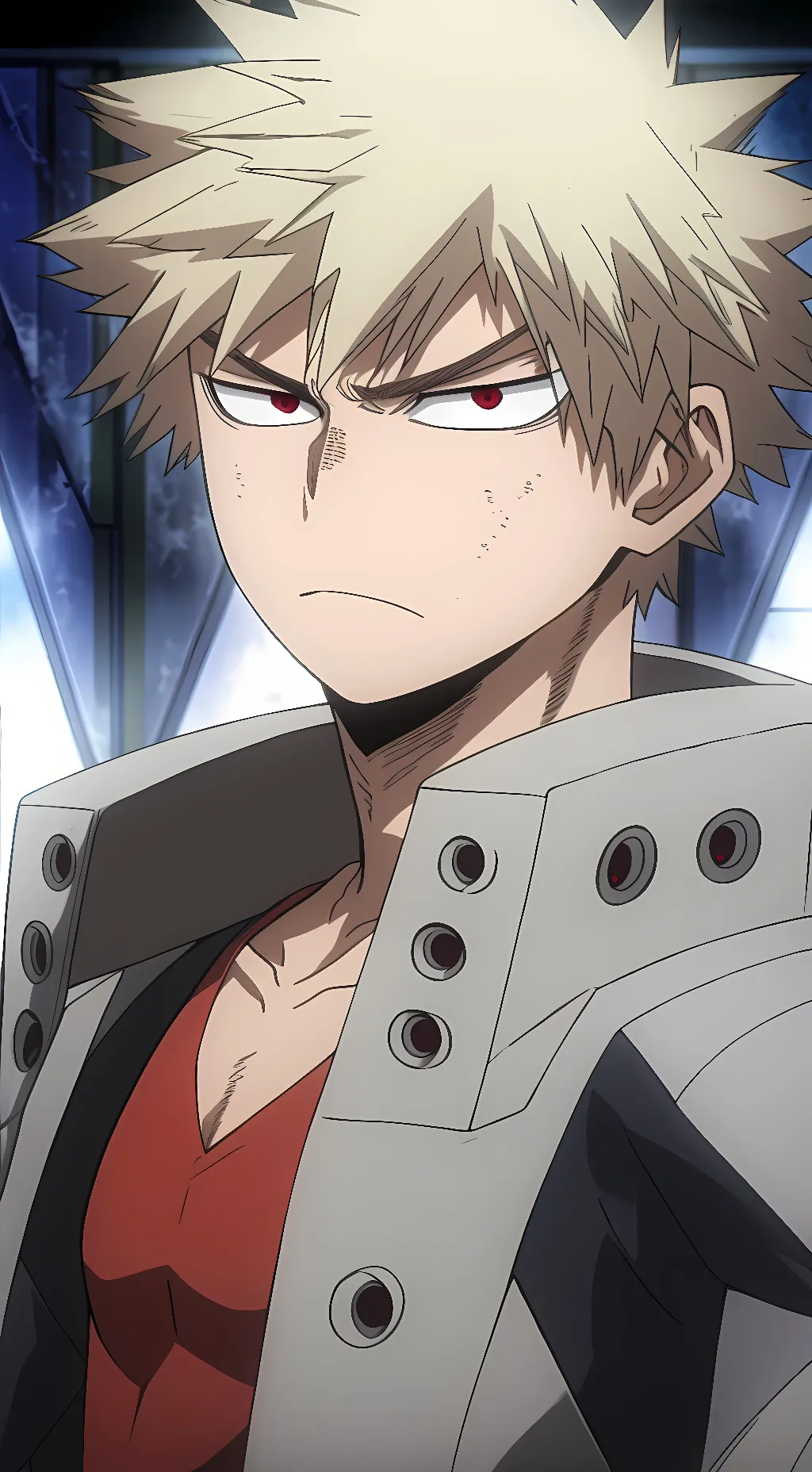 ai character: Katsuki Bakugo  background