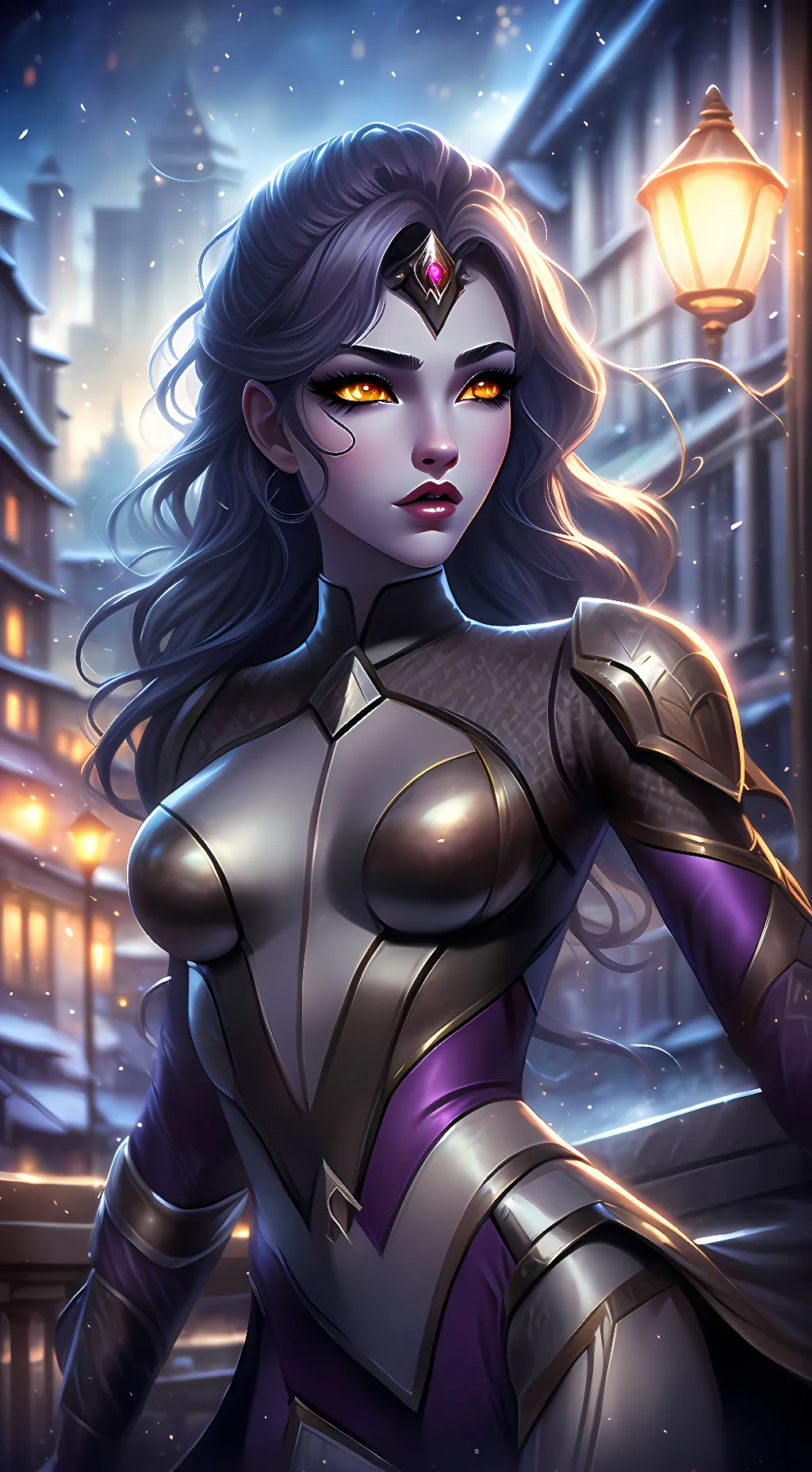 ai character: Widowmaker  background