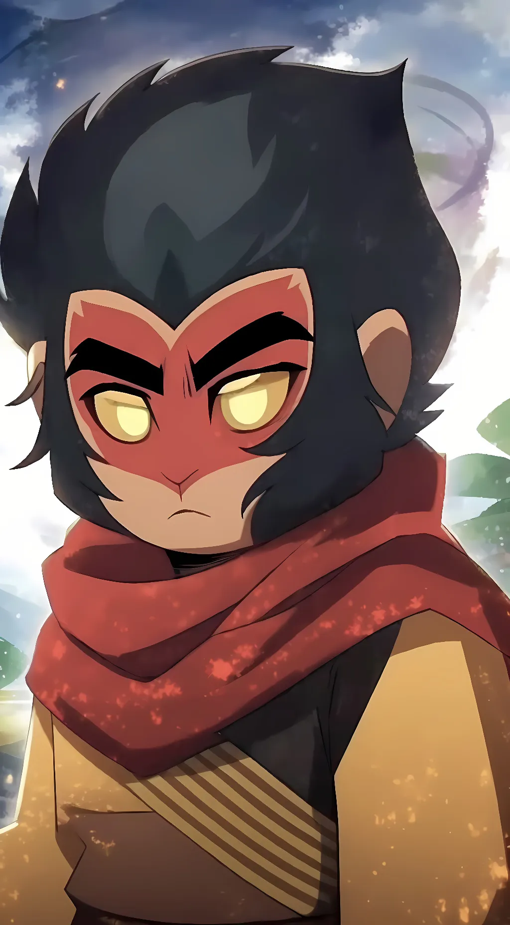 ai character: Macaque  background