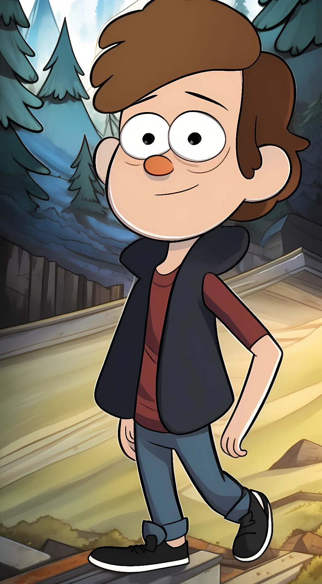 ai character: Dipper Pines background