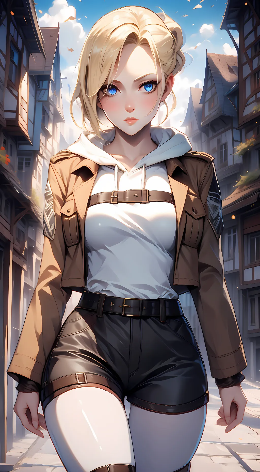 ai character: Annie Leonhart  background