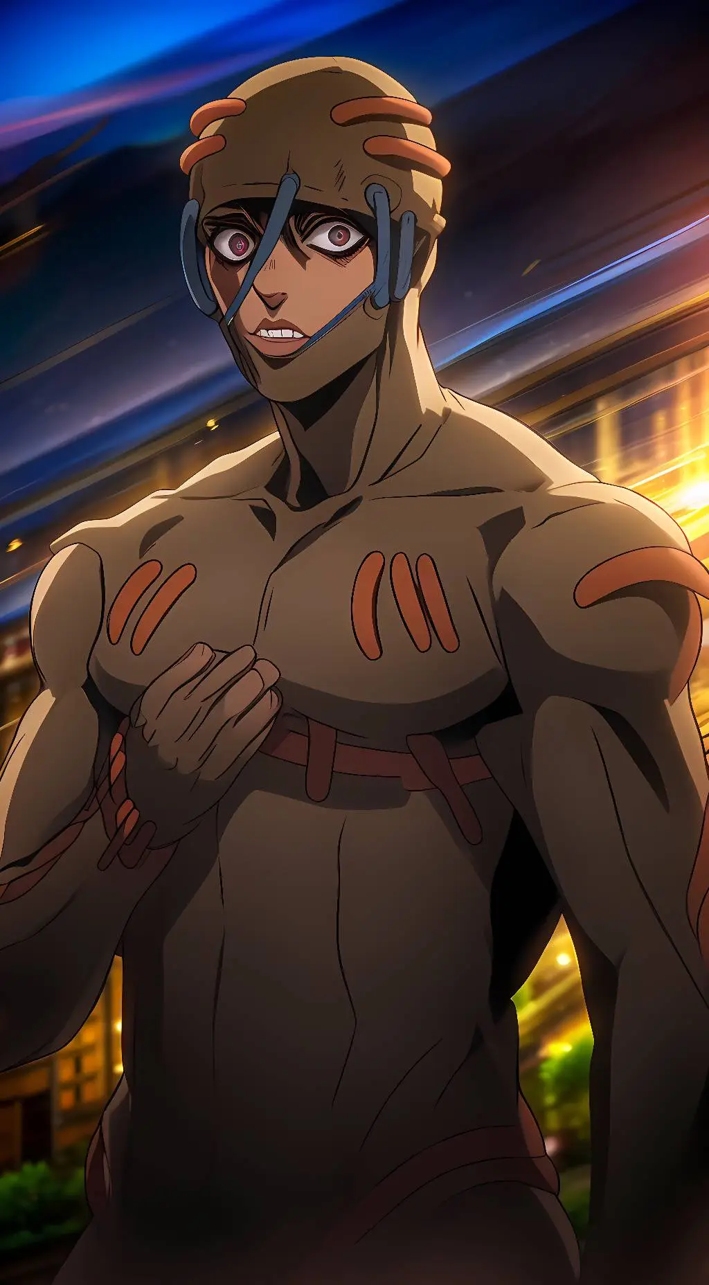 ai character: Secco (JJBA) background