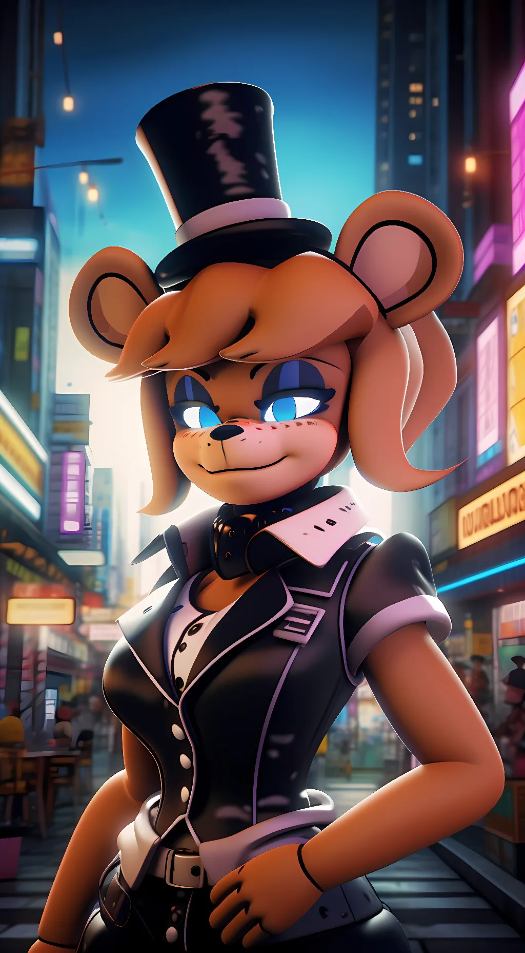 ai character: Frenni FazClaire  background