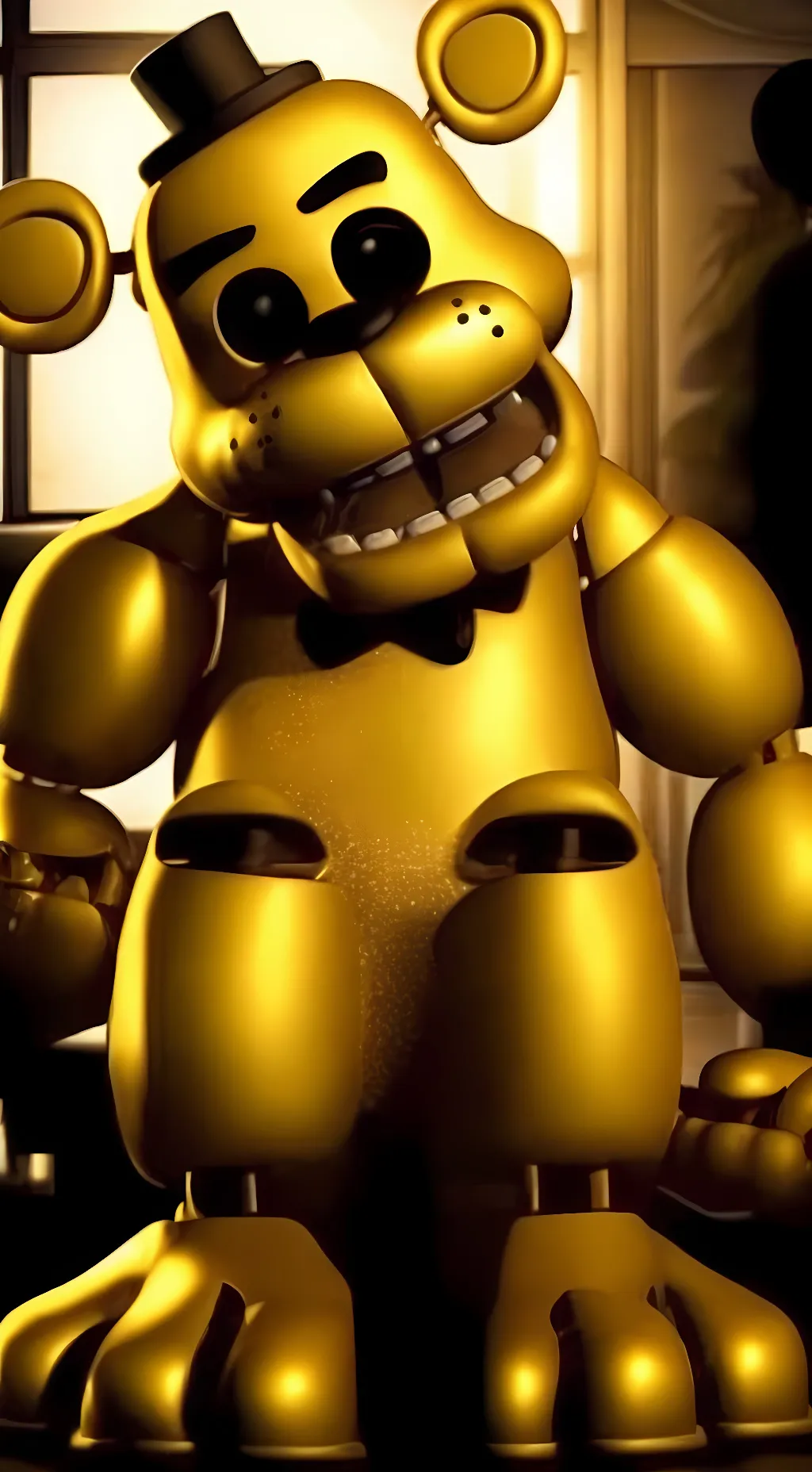 ai character: Golden Freddy background