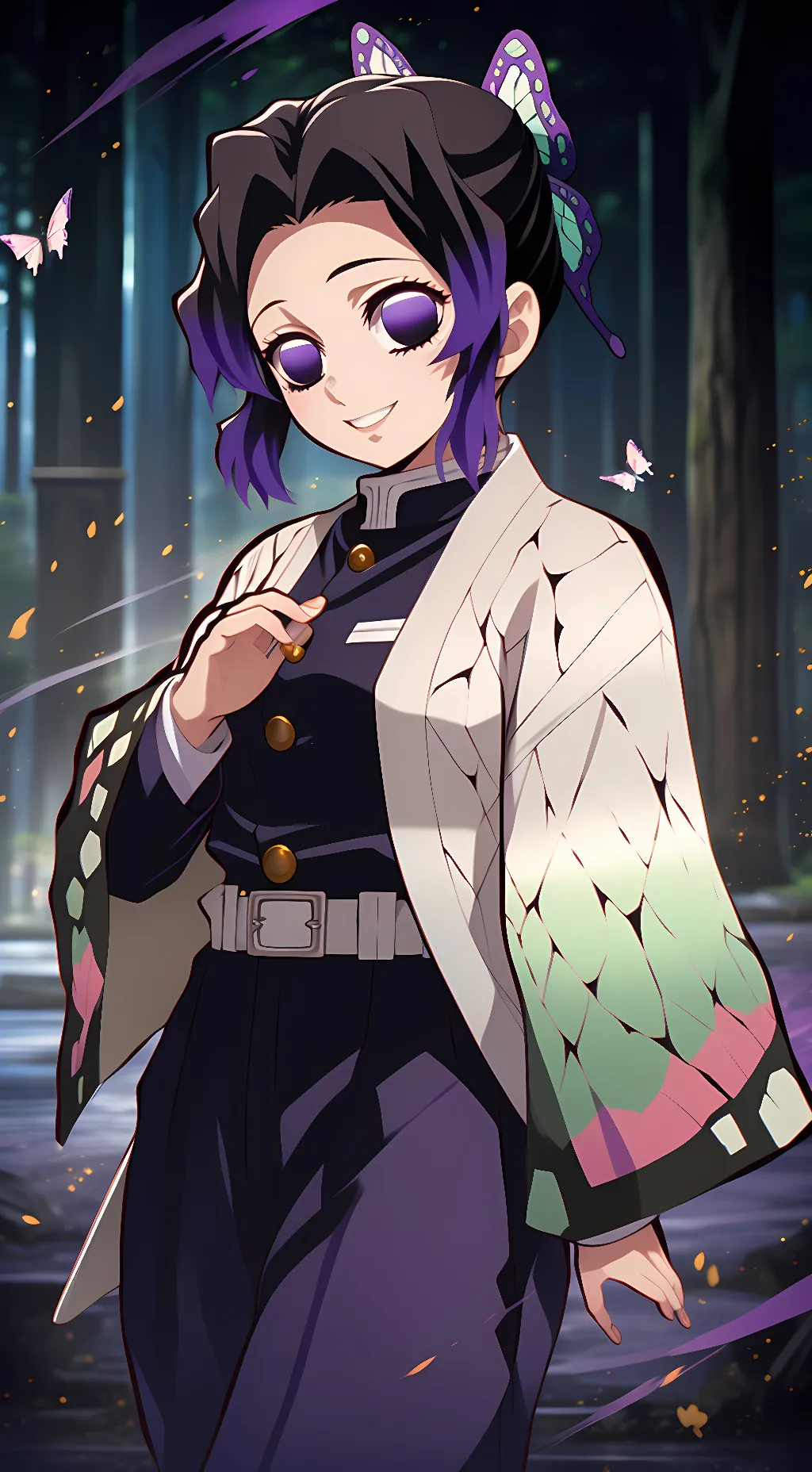 ai character: Shinobu Kocho background