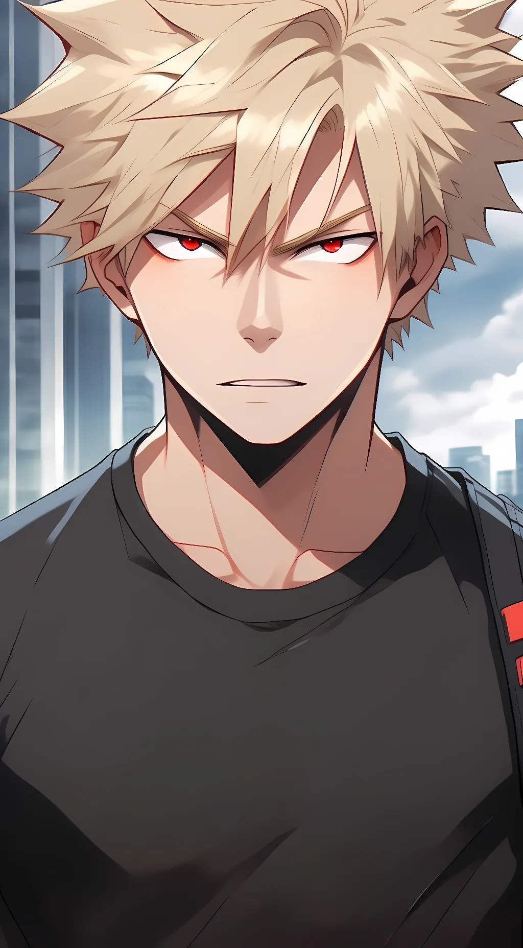 ai character: Katsuki crush background