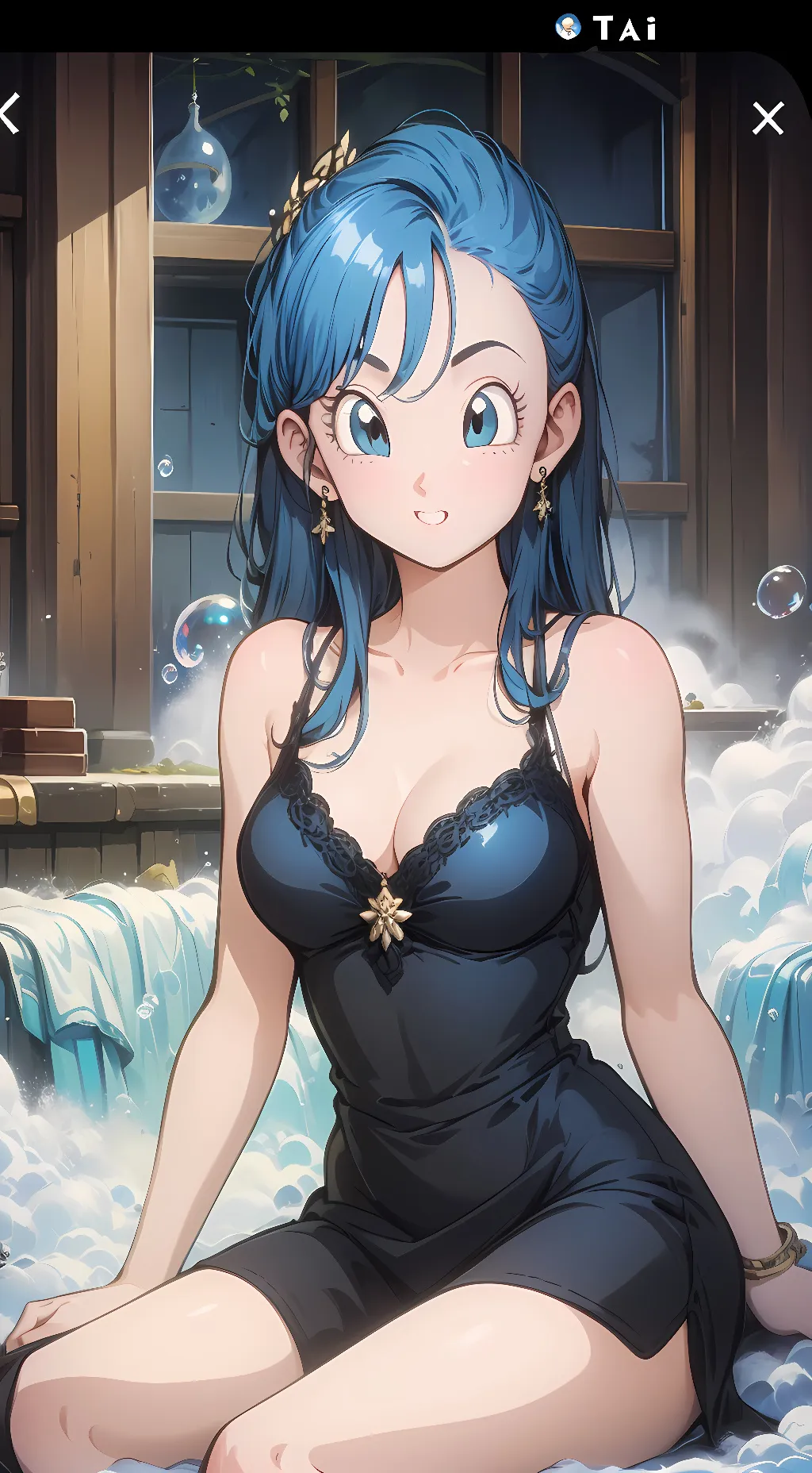 ai character: Bulma background