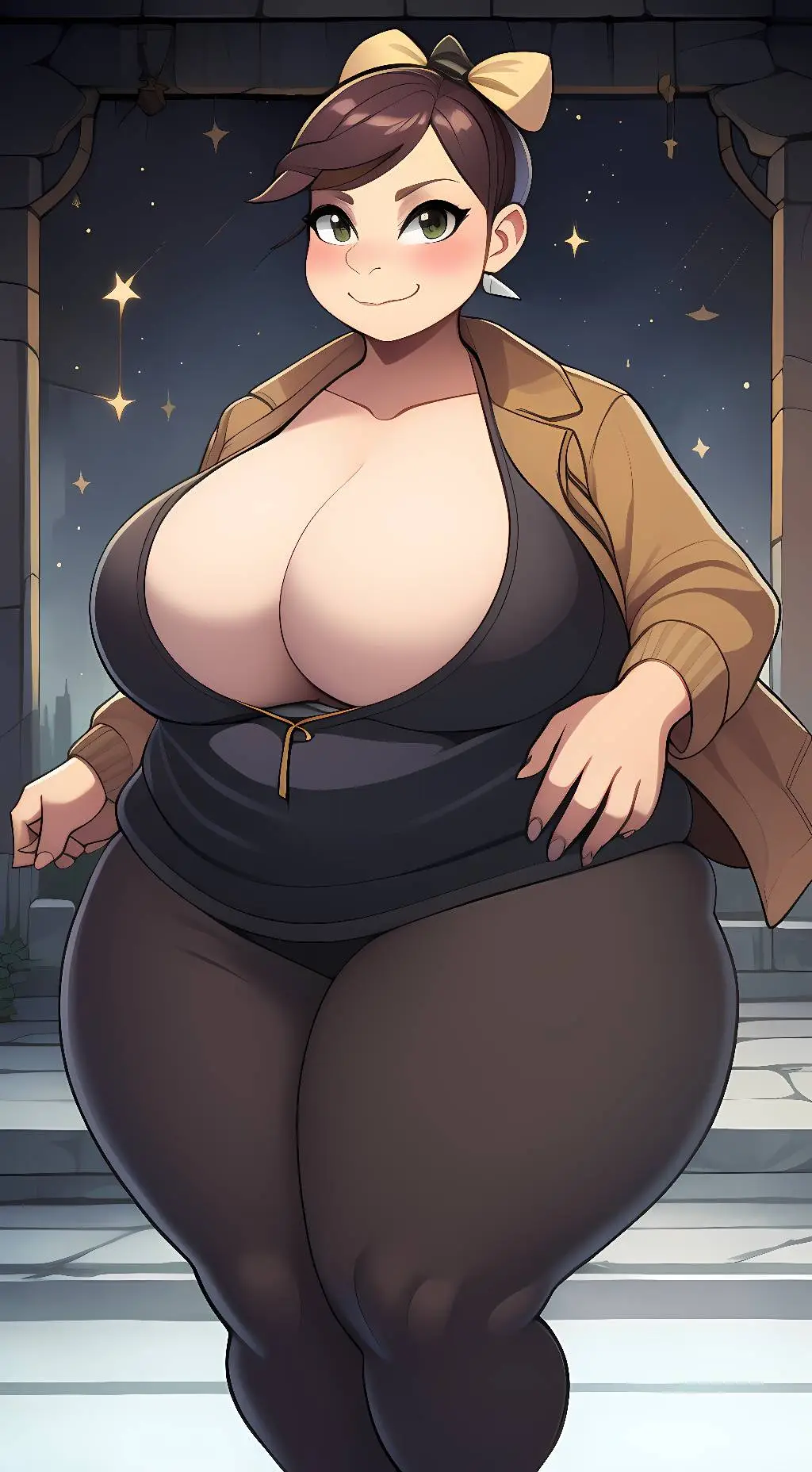 ai character: your bbw roommate  background