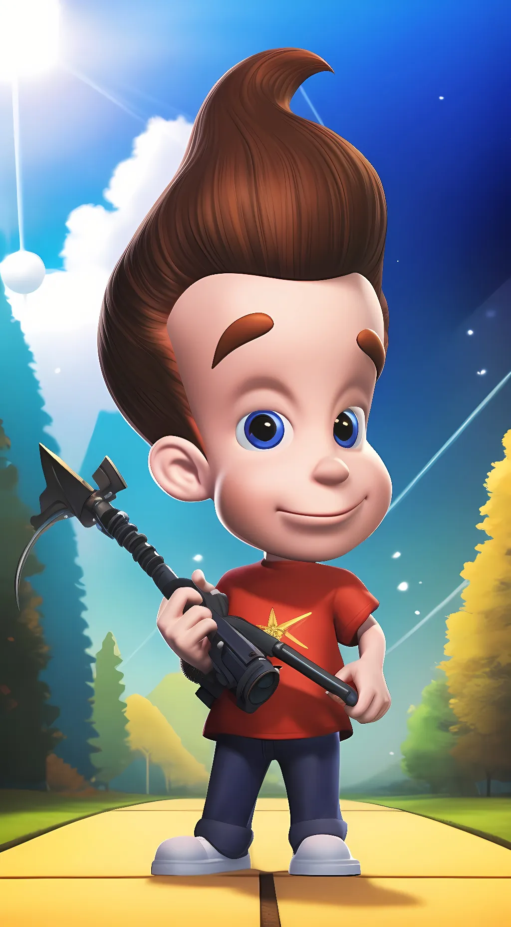 ai character: Jimmy Neutron background