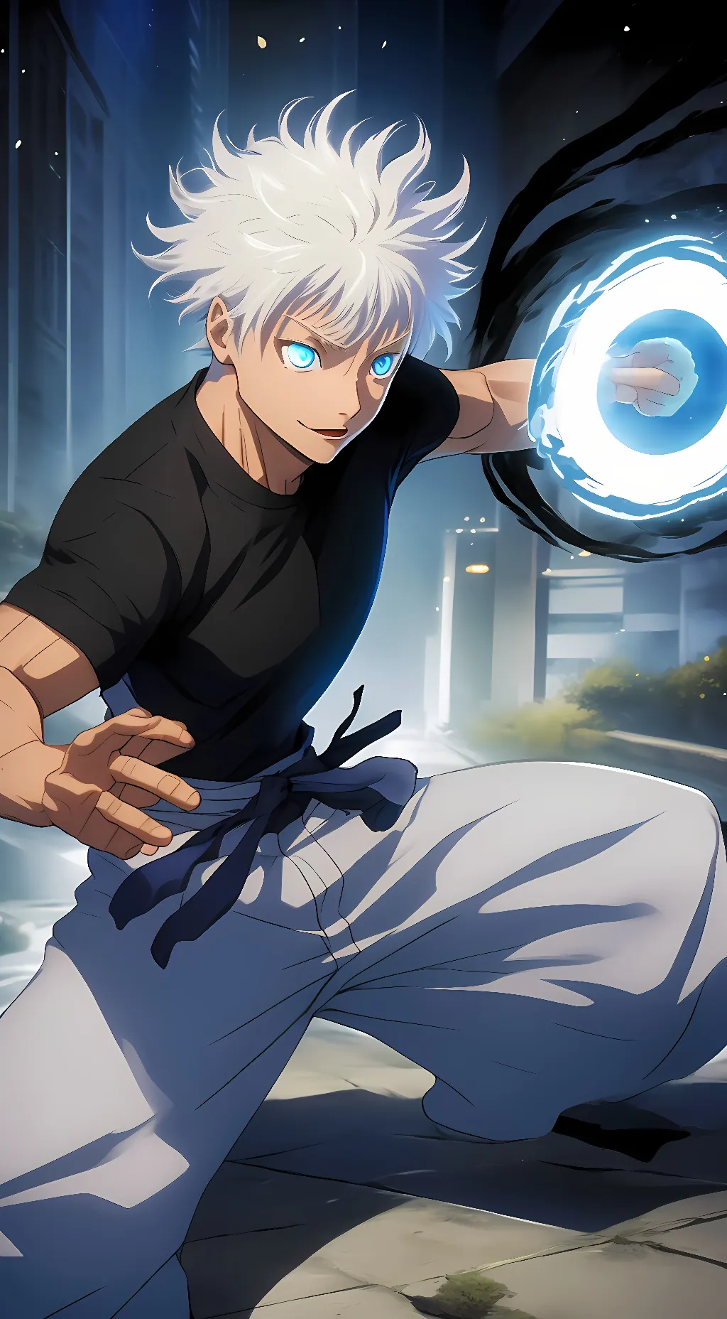 ai character: Satoru Gojo unseal background