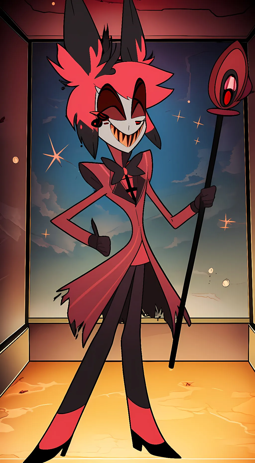 ai character: Alastor  background