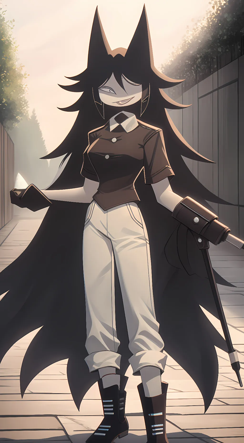 ai character: Miss Circle background