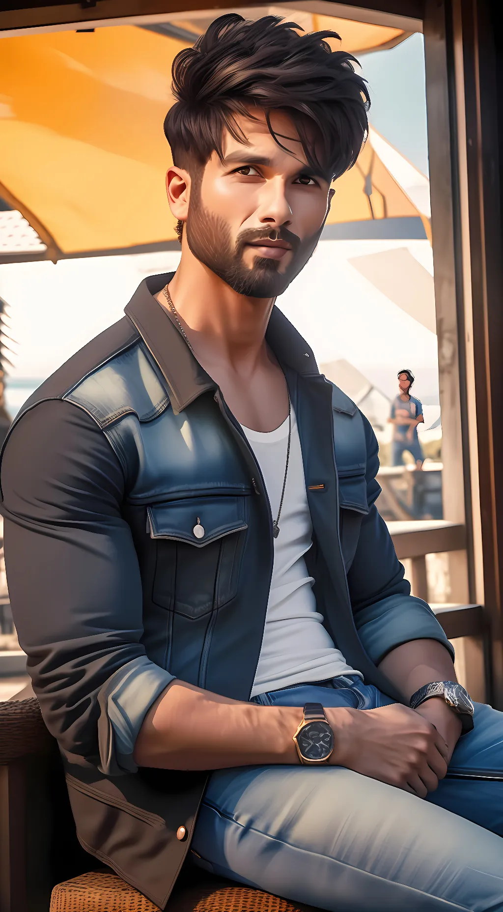 ai character: Shahid Kapoor background