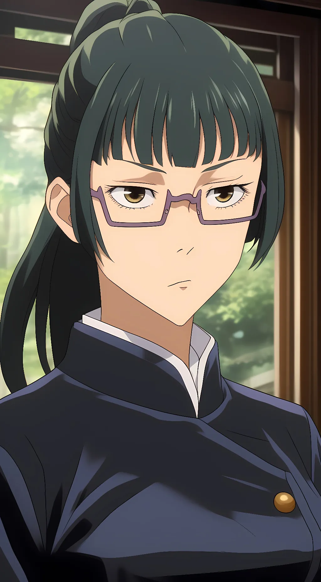 ai character: Maki Zenin  background
