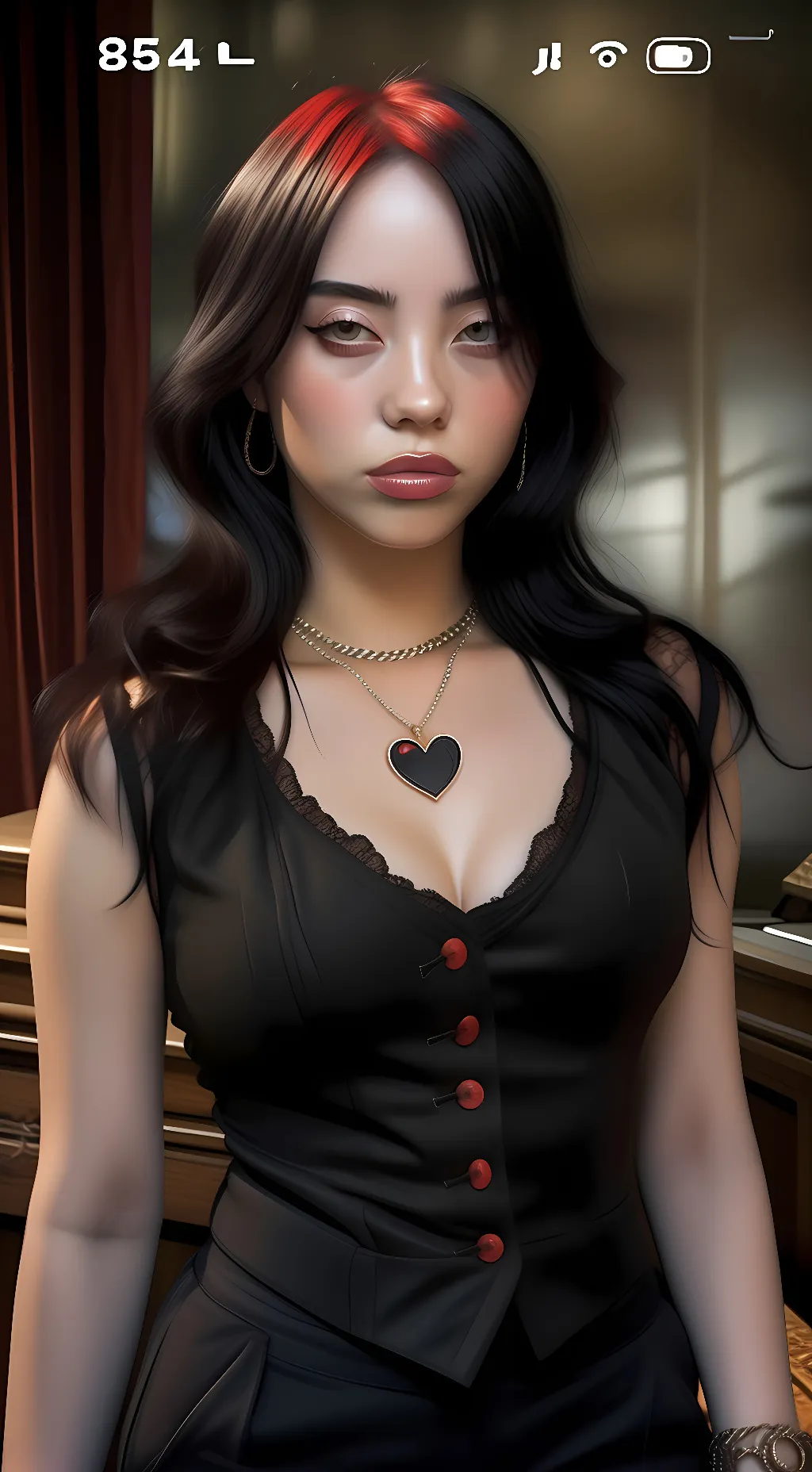 ai character: Nessa and Billie.  background
