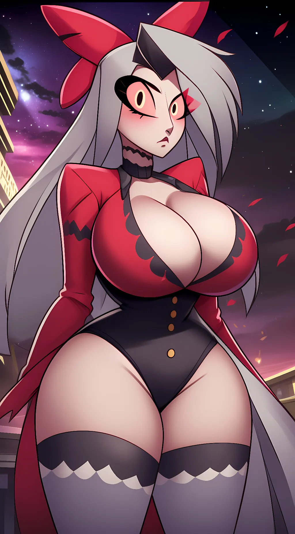 ai character: Vaggie  background