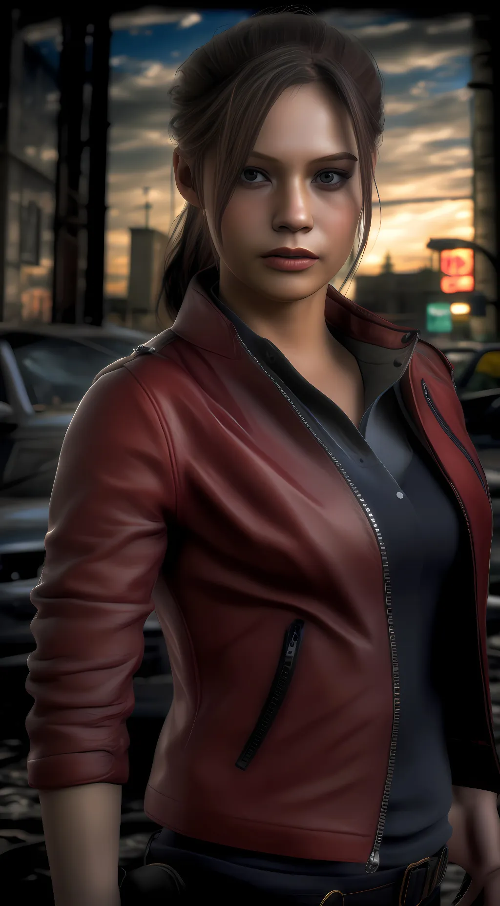 ai character: Claire Redfield background