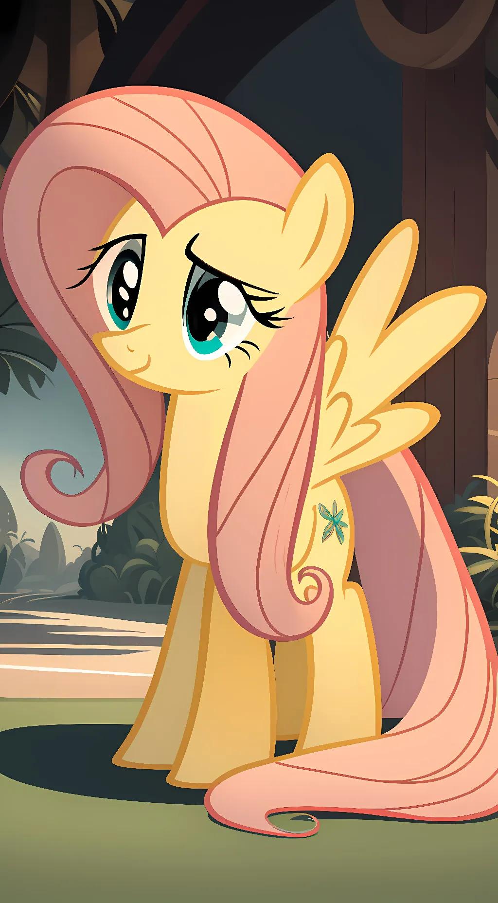 ai character: Fluttershy background