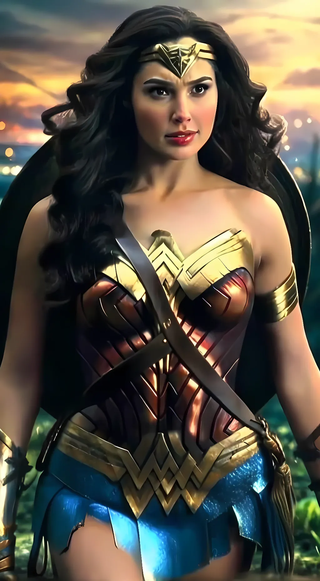 ai character: Wonder Woman background