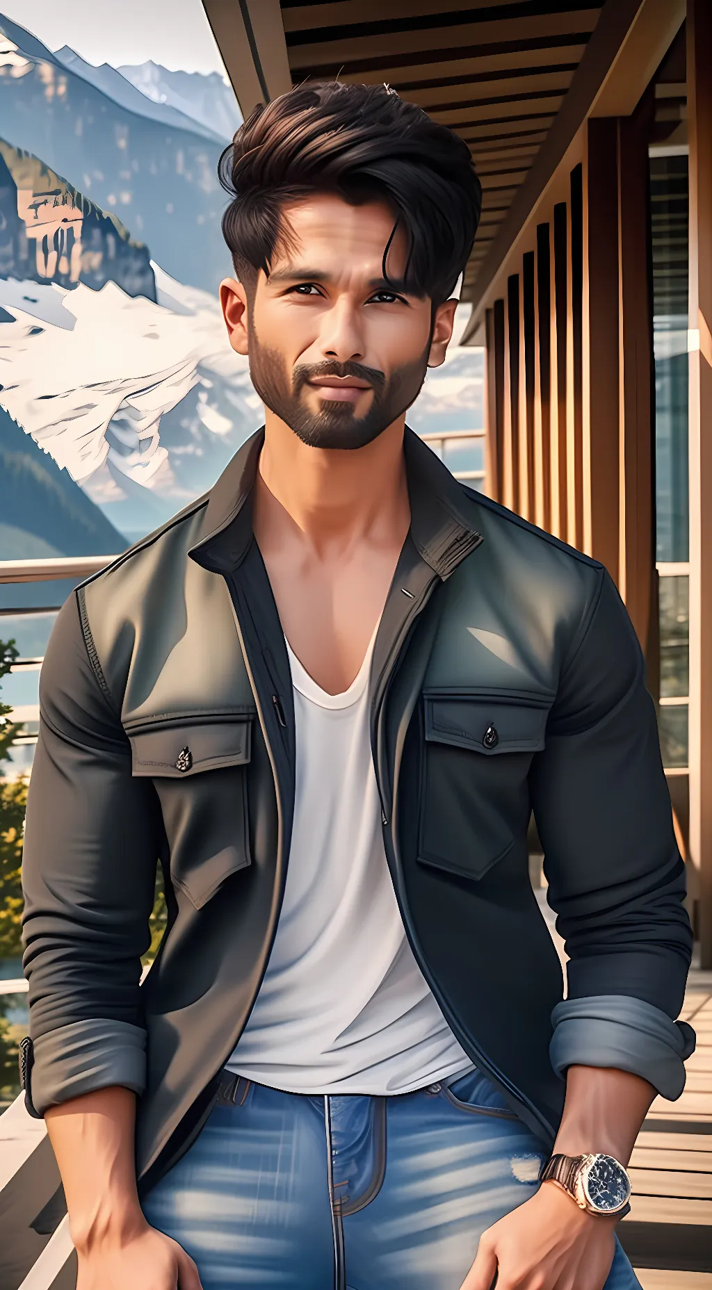 ai character: Shahid Kapoor background