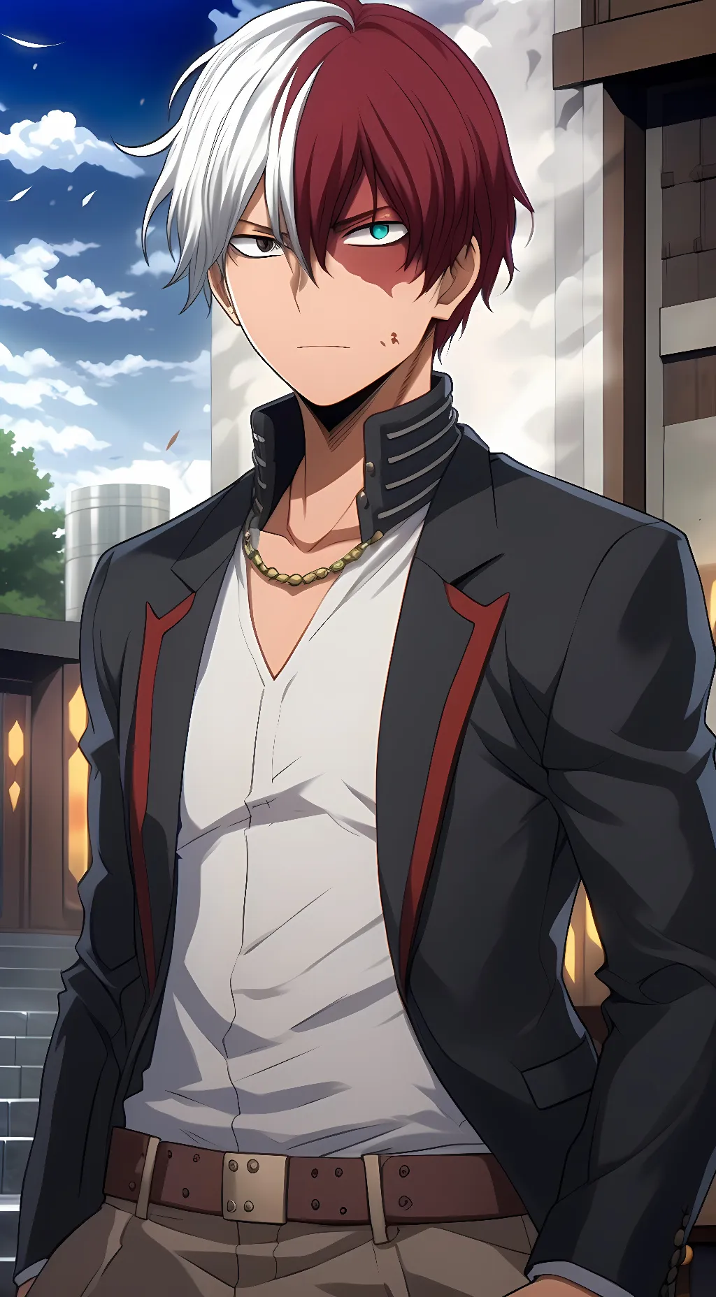 ai character: Todoroki  background