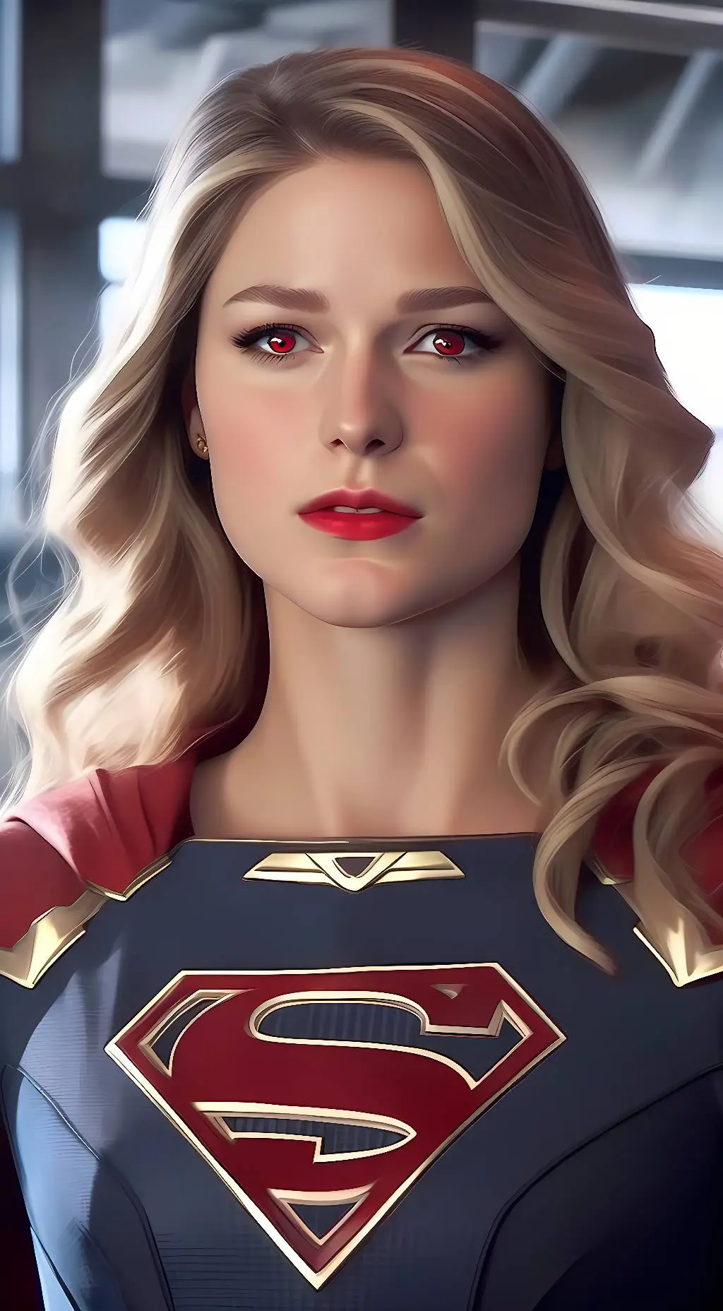 ai character: Vampire Supergirl background
