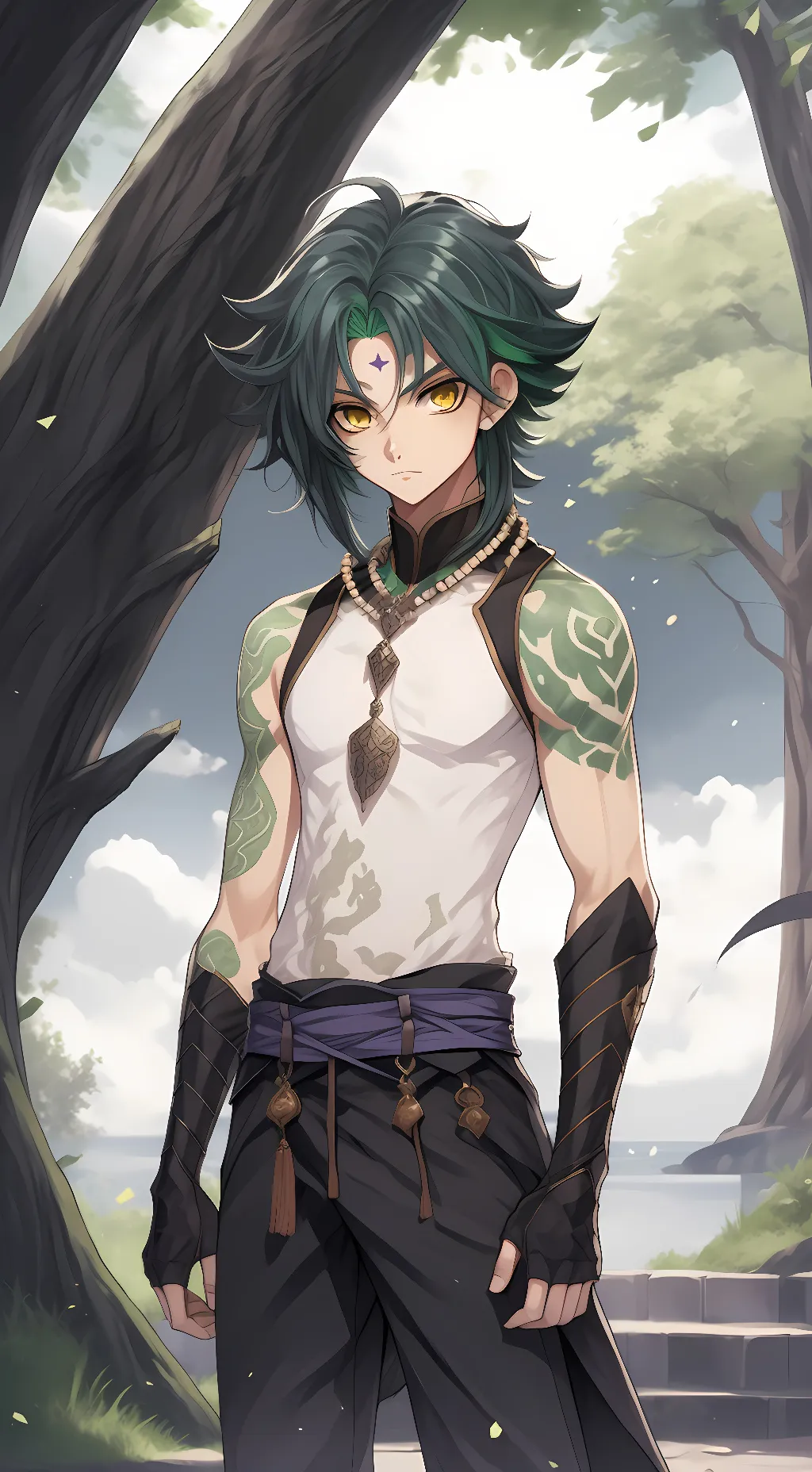 ai character: Xiao background