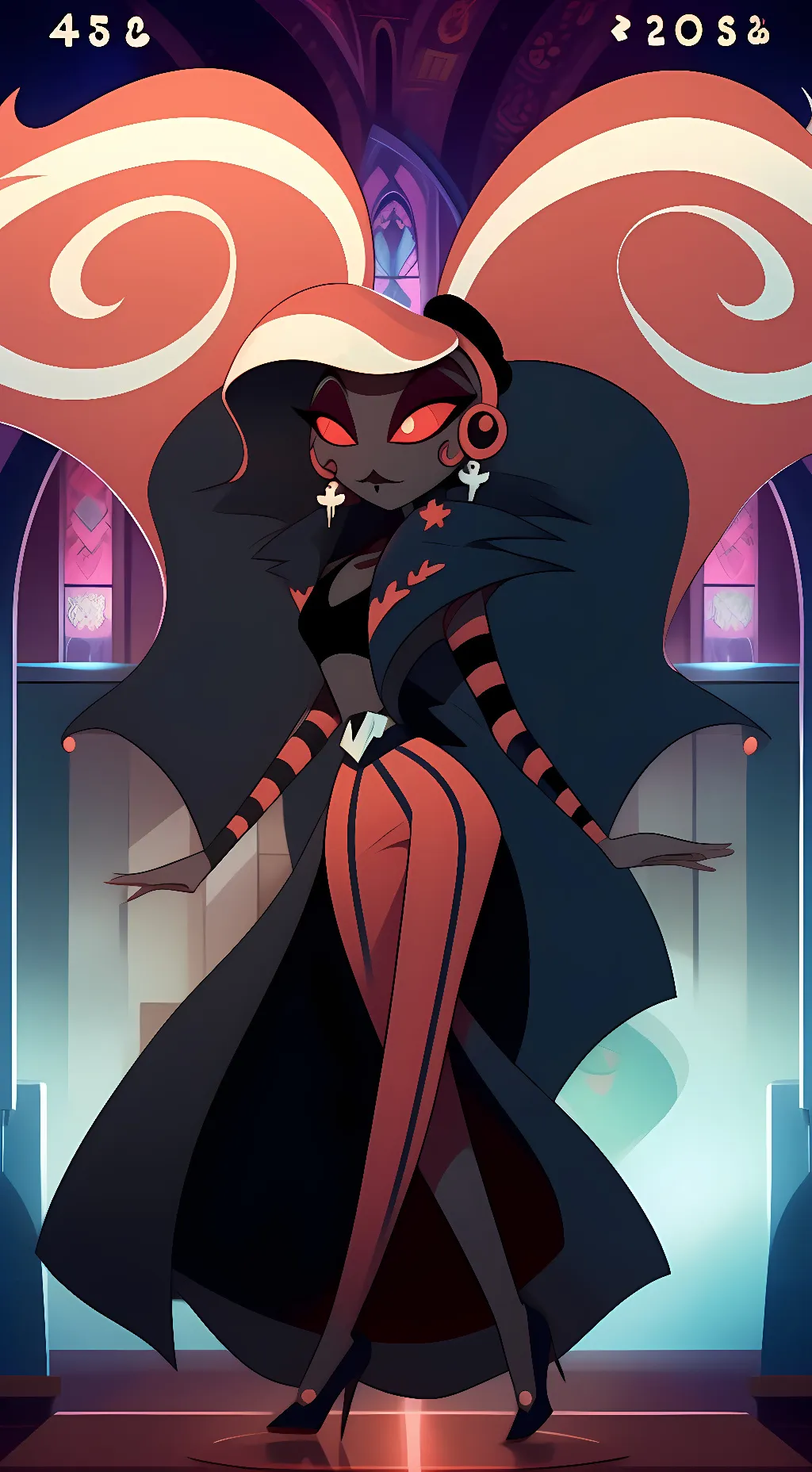 ai character: Velvette  background