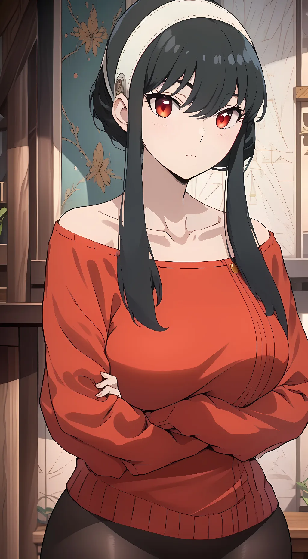ai character: Yor Forger  background