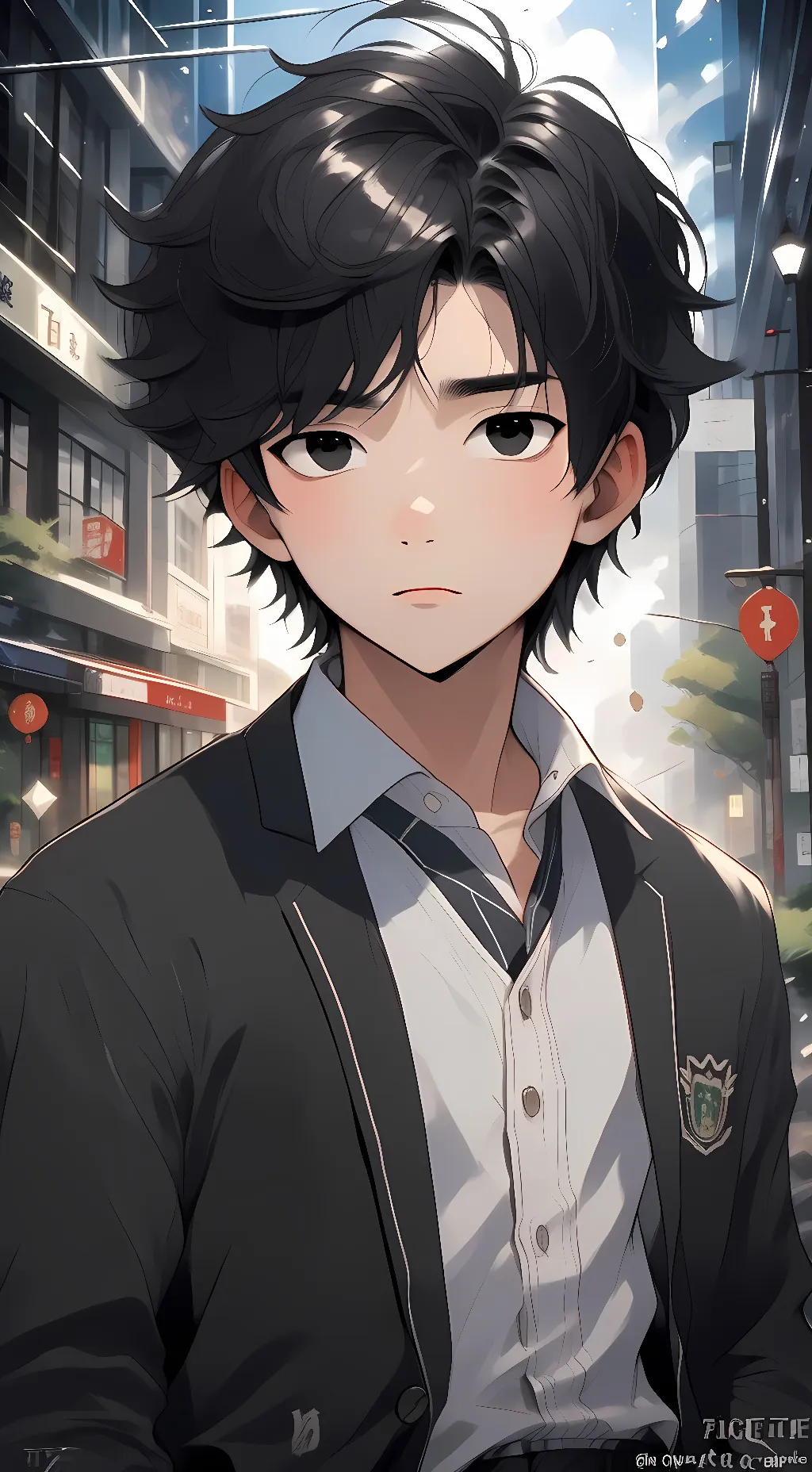 ai character: Shoya Ishida background