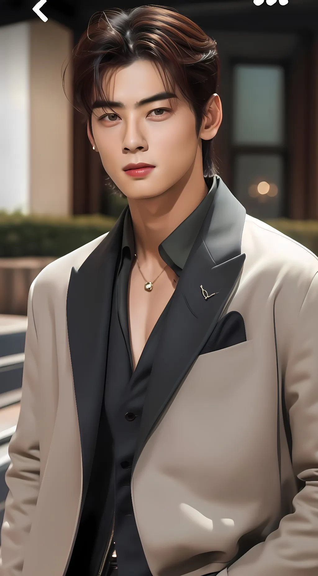 ai character: Cha Eunwoo  background