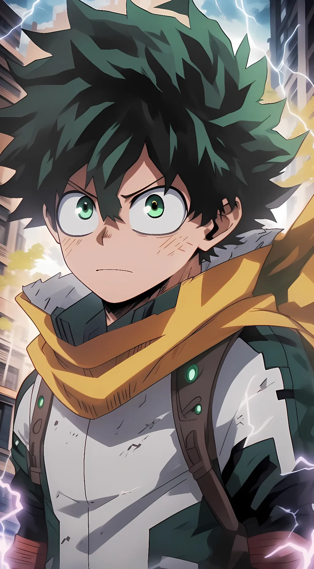 ai character: Deku vs Villain background