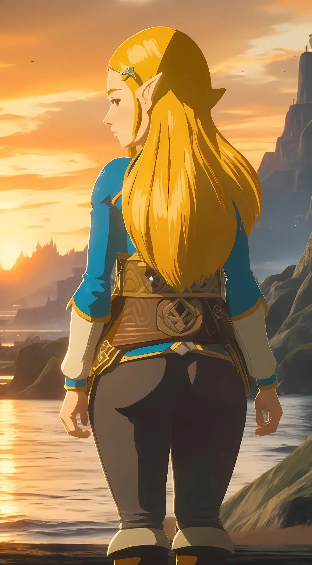 ai character: Princess Zelda background