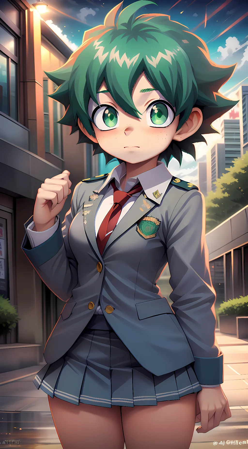 ai character: Femboy!Deku background
