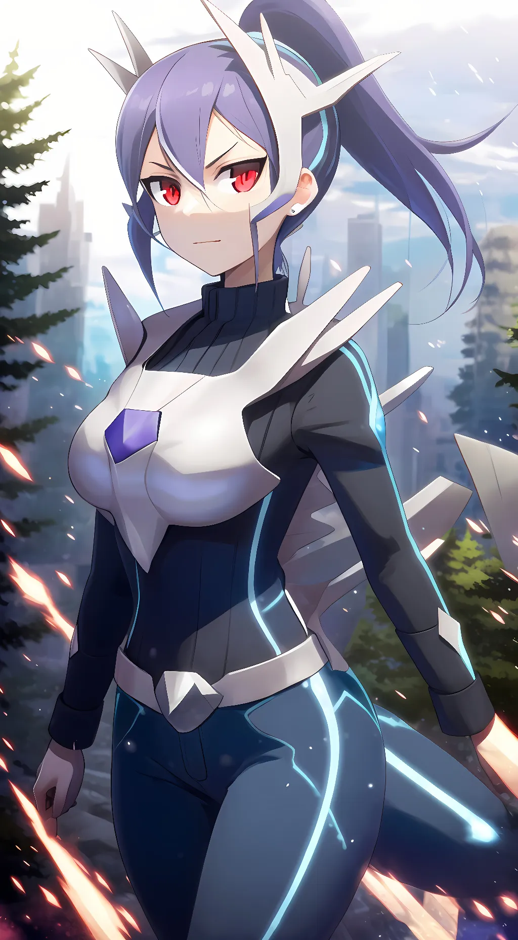 ai character: Dialga Gijinka background